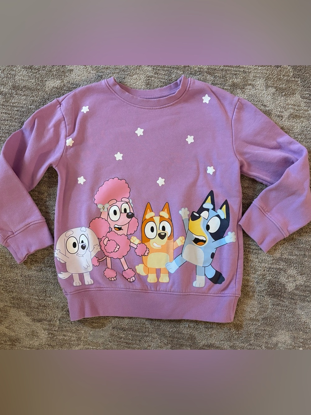 Girls' Purple Bluey Sweatshirt